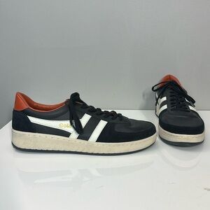 Gold Black And White Grandslam Classic Sneakers Size 13